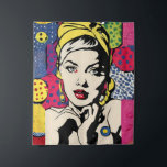 Vibrant Pop Art Portrait Retro Wall Art Tapestry<br><div class="desc">Elevate your space with this vibrant pop art portrait, a stunning blend of retro design and modern flair. This AI-generated wall art tapestry is a perfect addition to any home or office decor, bringing bold colours and a lively composition to your walls. Ideal for fans of pop culture and contemporary...</div>