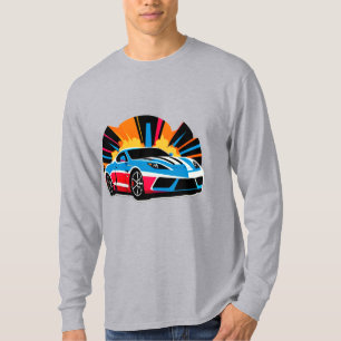 Vibrant Pop Art Sports Car T-Shirt