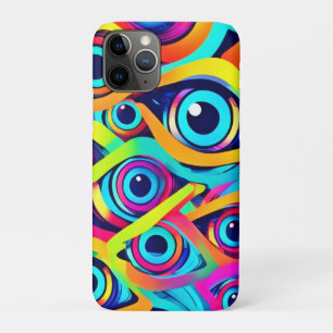 Vibrant Psychedelic Eye Pattern iPhone 11 Pro Case