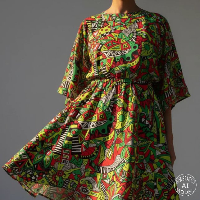 Vibrant Psychedelic Tribal Abstract Fabric (Creator Uploaded)