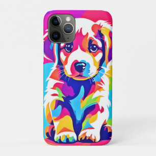 Vibrant Puppy Art iPhone 11 Pro Case