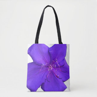 Vibrant Purple Bloom – Bold Botanical Art Tote Bag