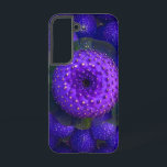 Vibrant Purple Speckle Pattern Phone Case<br><div class="desc">Wrap your phone in vibrant, unique style! This Zazzle Tough Phone Case features a stunning close-up illustration of a dense, abstract natural pattern. Deep purple, rounded forms with distinctive bumpy textures are covered in intricate yellow and white speckles, creating a captivating visual texture. Lush green leaves intersperse the design, adding...</div>