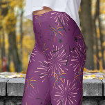 Vibrant Purple Starburst Pattern Leggings<br><div class="desc">Burst of Style: Unleash your inner star with these stunning Starburst leggings! Featuring a bold, vibrant pattern, they bring fun, excitement, and colour to any outfit. Perfect for both workouts and casual wear, these leggings will keep you feeling comfortable while you shine. Don’t miss out—add these eye-catching leggings to your...</div>