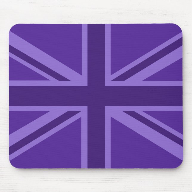 Vibrant Purple Union Jack Mouse Mat (Front)