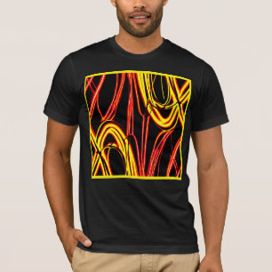 Vibrant Radiant Neon Hues Pattern T-Shirt