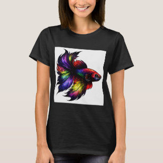 Vibrant Rainbow Betta Fish T-Shirt