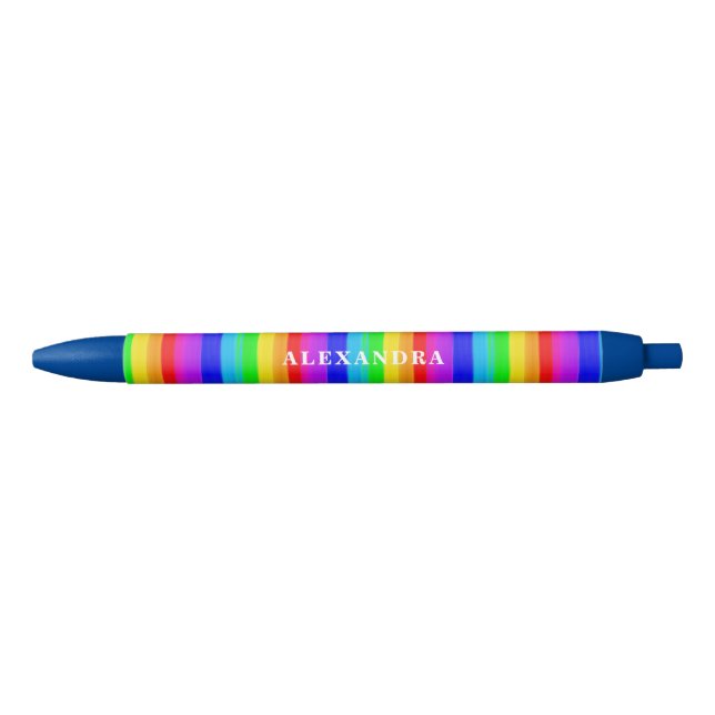 Vibrant Rainbow Coloured Pen (Front)