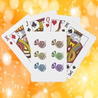 Vibrant Rainbow French Horn Pop Art Design Playing Cards