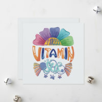 Vibrant Rainbow Hand-Lettering: I Need Vitamin Sea