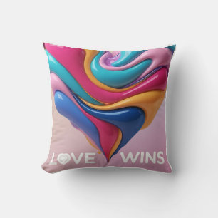 Vibrant Rainbow Love: Pride Celebration Cushion
