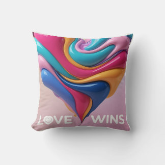 Vibrant Rainbow Love: Pride Celebration Cushion