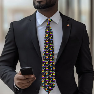 Vibrant Rainbow Minimalist Tulip LGBTQ+  Tie