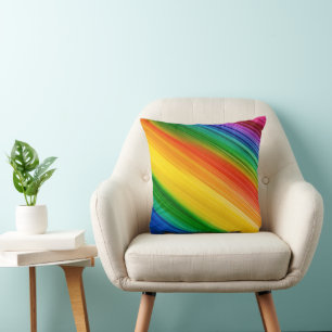 Vibrant Rainbow of Colours Cushion