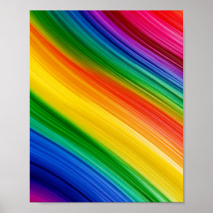 Vibrant Rainbow of Colours Poster
