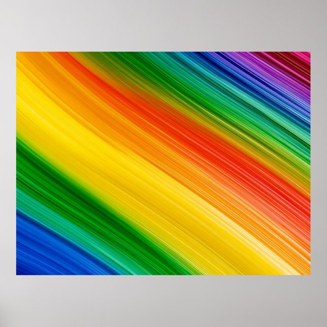Vibrant Rainbow of Colours Poster (Front)
