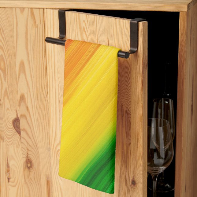 Vibrant Rainbow of Colours Tea Towel (Thirds Fold)