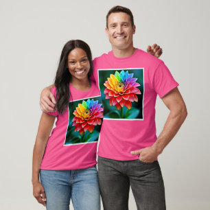 Vibrant Rainbow Petal Dream Art T-Shirt
