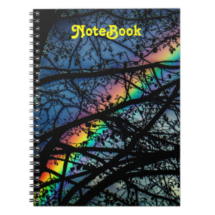 Vibrant Rainbow   Spring Tree Notebook
