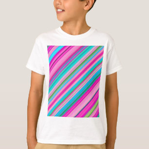 Vibrant Rainbow Stripe Pattern Design T-Shirt