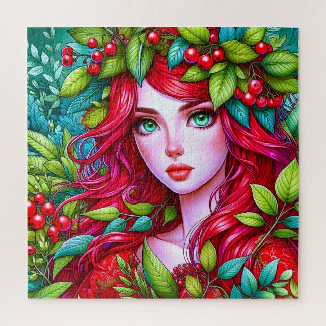 Vibrant red hair jigsaw puzzle (Vertical)