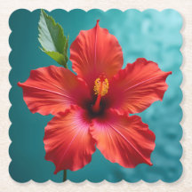 Vibrant Red Hibiscus in Full Glory