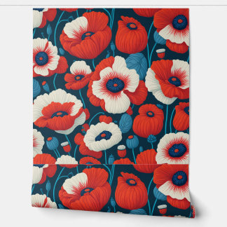 Vibrant Red Poppy Wallpaper