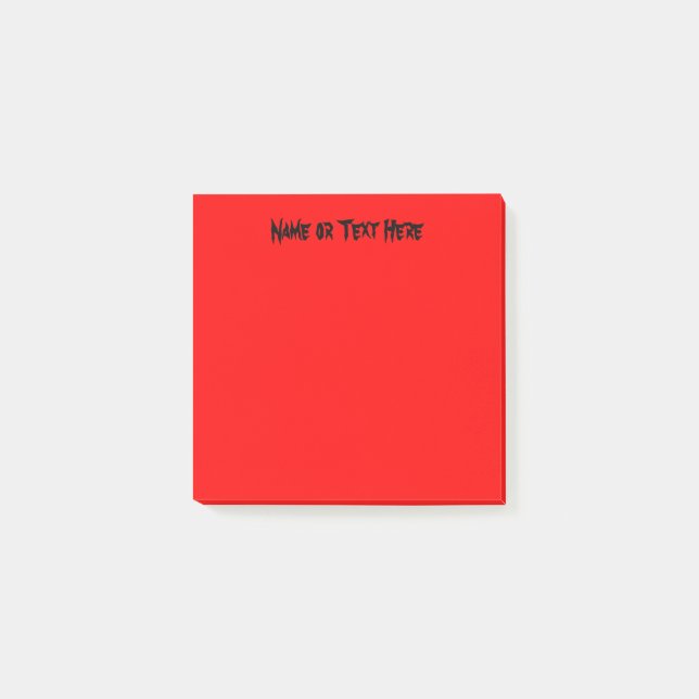Vibrant Red Post-it Notes (Front)