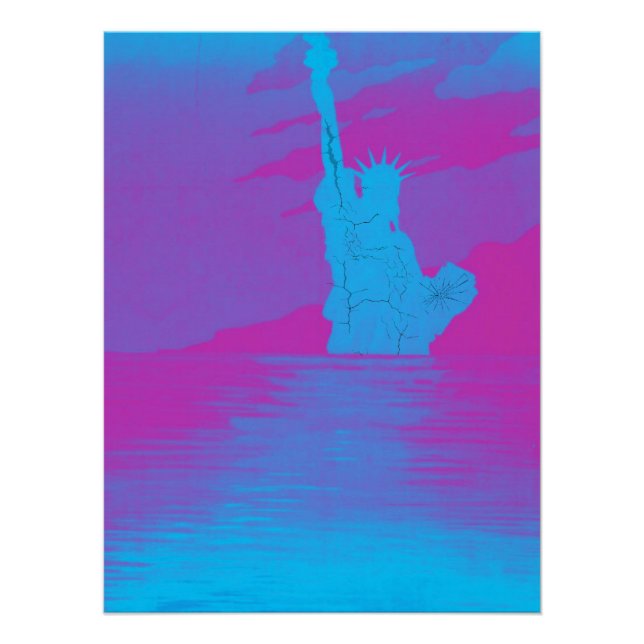 Vibrant Reflections of Freedom Cracked Poster (Front)