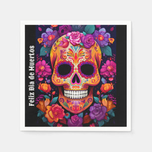  🌹Vibrant Remembrance: A Día de Muertos Tribute🌹 Napkin