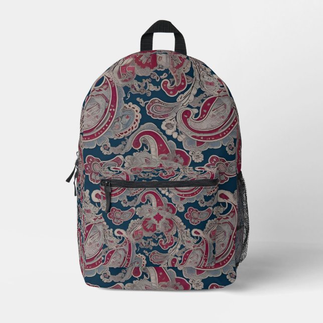 "Vibrant Resolve Printed Backpack (Front)