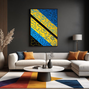 Vibrant Rhythm Abstract Canvas Print