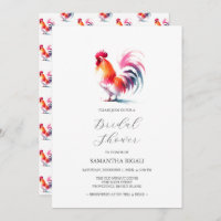 Vibrant Rooster Bridal Shower