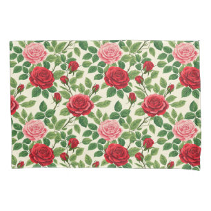 🌹 Vibrant Rose Pattern Romantic Home Decor Gift🌹 Pillowcase