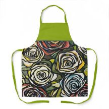 Vibrant Roses Apron