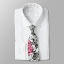 Vibrant Roses neck tie