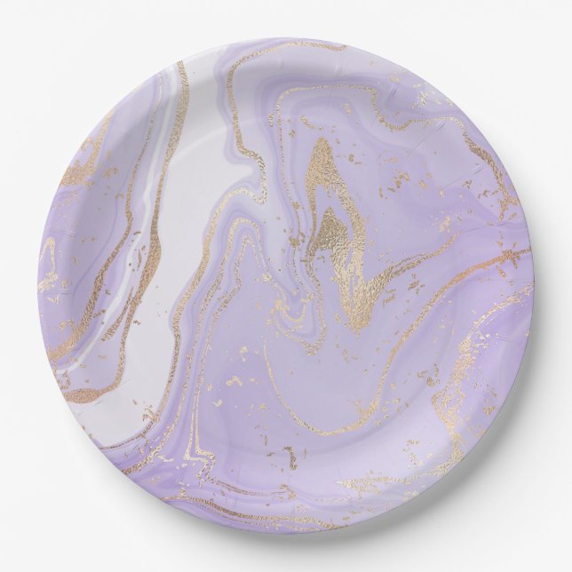 Vibrant Round Paper Plates for Eye-Catching Tables (Front)
