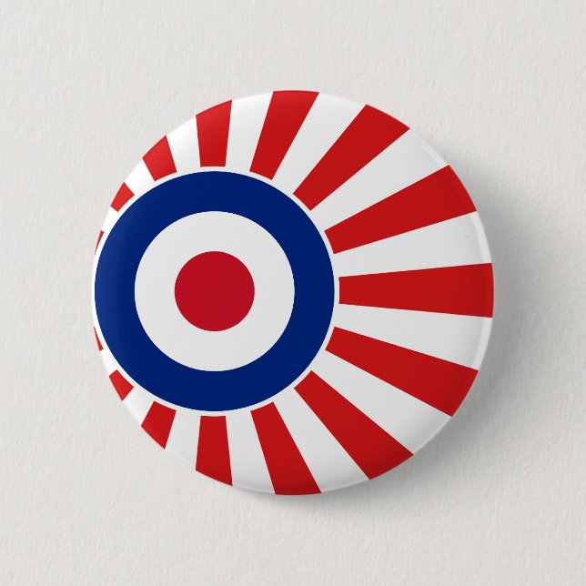 Vibrant Roundel Mods JAPAN Target Scooter 6 Cm Round Badge (Front)