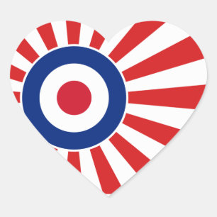 Vibrant Roundel Mods JAPAN Target Scooter Heart Sticker