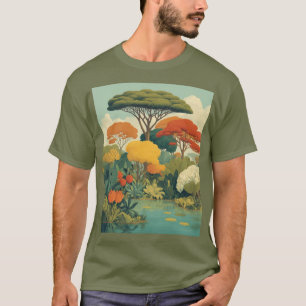 Vibrant Safari Jungle Scene T-Shirt
