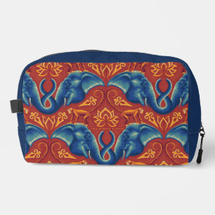 Vibrant Safari Tapestry Pattern - The White Lotus Dopp Kit