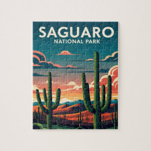 Vibrant saguaro National Park Jigsaw Puzzle
