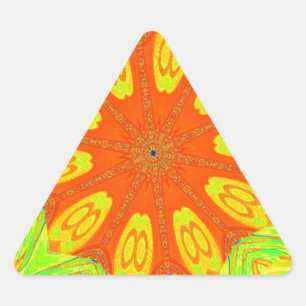 Vibrant Samba: A Festival of Colour in Vector Art Triangle Sticker