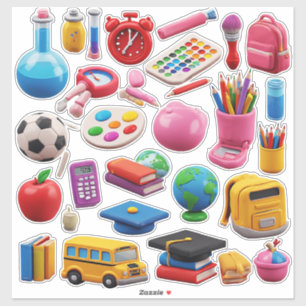 Vibrant School Supplies and Education Tools