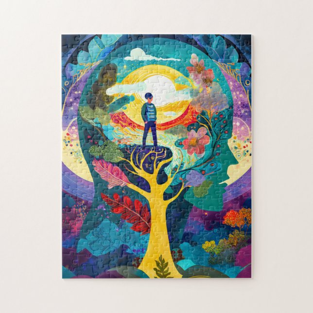 Vibrant Self-Reflection Jigsaw Puzzle (Vertical)