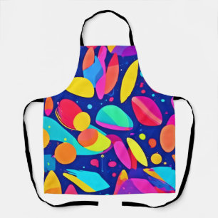 Vibrant Shapescape Art Apron