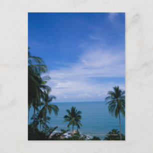 Vibrant shoreline postcard