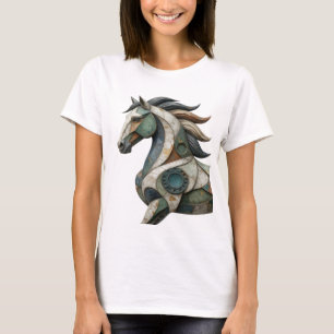 Vibrant Silver ABSTRACT ART Statement Design v2 T-Shirt