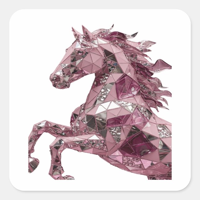 Vibrant Silver Abstract Craft Sticker (Front)