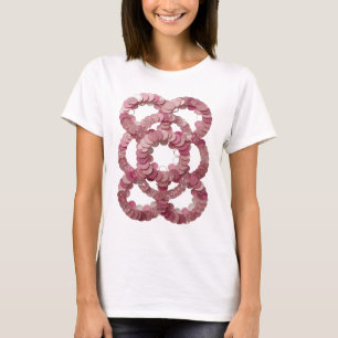 Vibrant Silver PINK SEQUINS Statement Design T-Shirt